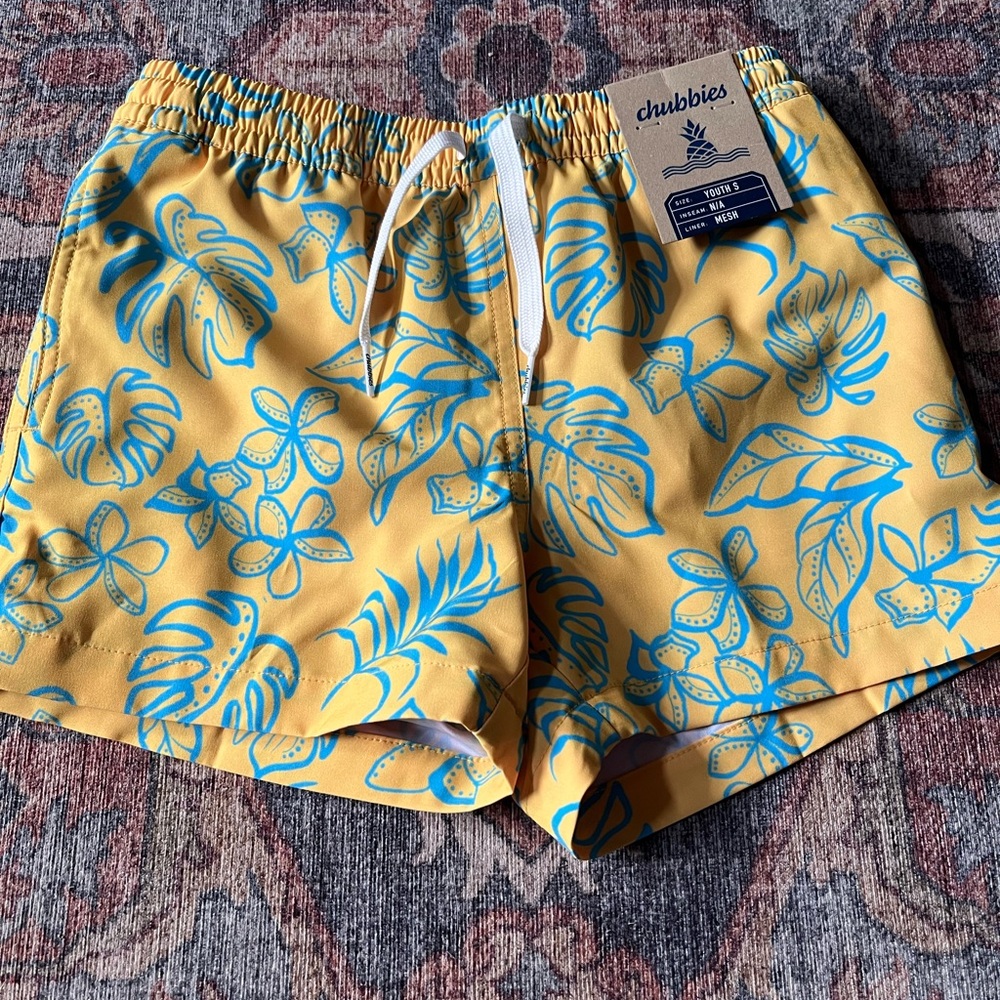 Boys Chubbies Swimming Trunks, Size Small